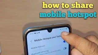 how to share mobile hotspot on samsung galaxy a55 | mobile hotspot sharing