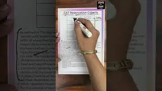 CAT Exam Reservation Criteria #mba #cat2023 #mbacolleges