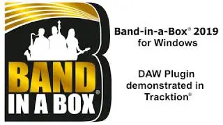 Band-in-a-Box® VST DAW Plugin for Windows®, demonstrated in Tracktion® 7 - Extended Version