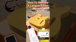 How To Remove A Lacquer Guitar Finish #guitar #howto #diy #acetone