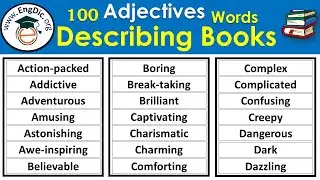 Adjectives describing books |100+ words to describe a book