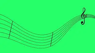 flow of music notes loop green screen footage | 4K footages | GreenScreen Vfx