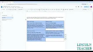 Google Docs: Margin changes & Table changes