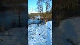 Половодье река Кока в с. Белогорское Тереньгульский район Ульяновская область 2023. Мост затоплен!