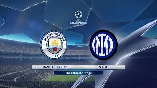PES 2018 IN PS5 | Manchester City vs Inter Milan  | UEFA 2023 Champions League | PS5 | Gameplay