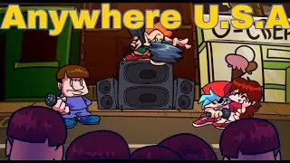 Friday Night Funkin' - Anywhere USA Cover ( Anywhere USA but pico , uberkids and bf sings it )