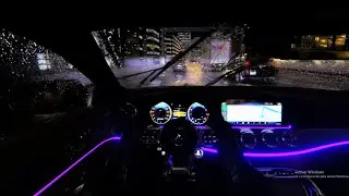 Night Driving In Rain AMG GT 63 S 2023POV Mercedes-AMG GT 63 S 2023  #POV #amge63s