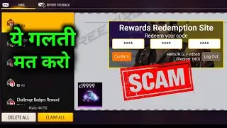 APP SCAM ALERT | FREE FIRE REDEEM CODE |