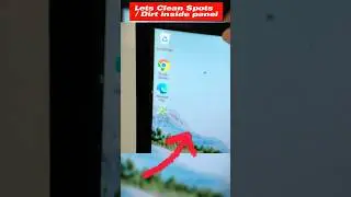 Cleaning Stuck Dots / spots / Dirt inside Monitor LED LCD Display panel #shorts #tech #repair