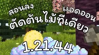 Minecraft สอนลงเเอดออนตัดไม้ทีเดียว 1.21.44