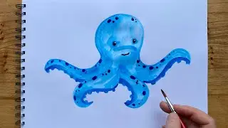 Как нарисовать ОСЬМИНОЖКА