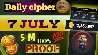 Hamster kombat daily cipher 7 july | Hamster kombat daily cipher today | shabeerzone