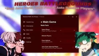 Heroes Battlegrounds Roblox SCRIPT | Best SCRIPT | "Demonic HUB V2" | Auto Farm Players & Auto Punch