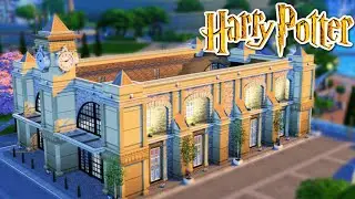 KING's CROSS STATION - Platform 9 3/4 - Harry Potter World | Sims 4 Speed Build