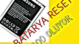 TELEFON BATARYA RESET ATMA ( BOZUK BATARYALAR İÇİN ÇÖZÜM)