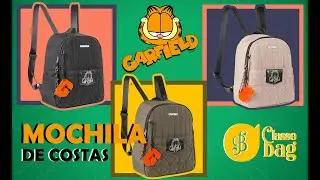 MOCHILA GARFIELD LANÇAMENTO EM NYLON CRINKLE - ESPORTIVA E RESISTENTE BY CLASSEBAG