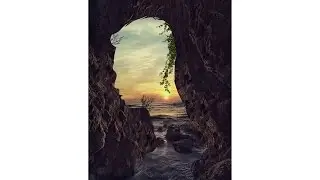 how to make silhouette cave effect in photoshop