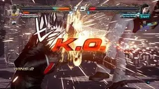 TEKKEN™7 Ak low parry ISW into full Combo in a public match