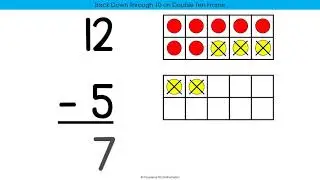 Subtraction Strategy 2 Back Down Thru 10  2,3,4,5,6