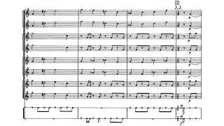 [Aram Khachaturian] Festive Fanfare in F Major for Eight Trumpets and Two Snare Drums (Score-Video)