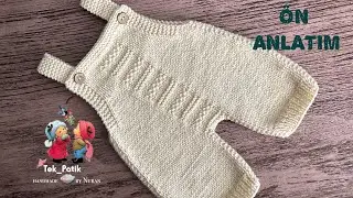 Yenidoğan Askılı Şort Tulum ÖN ANLATIM / 1 yumak 1 tulum / Kolay Tulum
