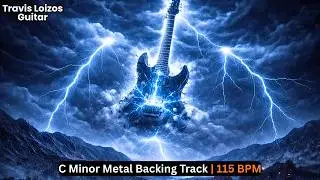Guitar Backing Track in C Minor | Guitar Solo Jam Track | 115 BPM