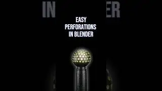 Create holes in Blender.. #Perforations #BlenderTips #3DModeling #BlenderHowTo #BlenderTricks