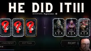 Legendas beat 154 for me! You won't believe the team that he used... MK Mobile