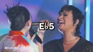 Ariana Grande Vs Demi Lovato 2021 (Vocal Belting Battle) C5 - G#5!