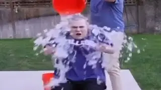 @Steak does the Ice Bucket Challenge and gets very cold (clip)