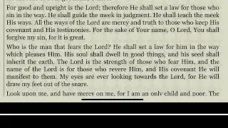 Part #4 The prime first prayer from English Agpeya psalm15,18,24,26&62