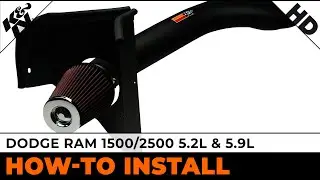 Dodge Ram 1500/2500 5.2L & 5.9L  [#57-1511-2] Air Intake Installation