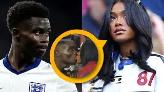 Bukayo Saka with his Girlfriend in the stadium 😍
