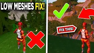 How to Fix Low Meshes Trees NOT Loading in Fortnite on Performance Mode!