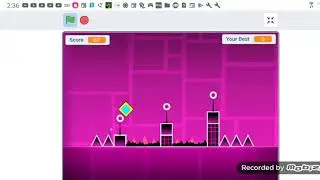I am playing geometry dash on scratch