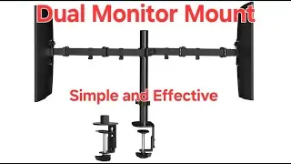 A Simple and Cost Effective Dual Monitor Mounting Solution