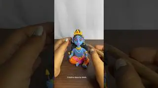 DIY clay Ram Lalla idol making #shorts