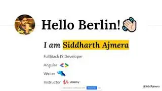 The Future of Angular with Ivy | Siddharth Ajmera | Angular Berlin Meetup