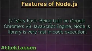 Features of Node.js 