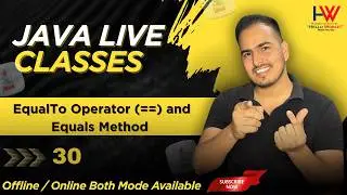 equalTo operator (==) and equals method in java complete course @helloworld_institute