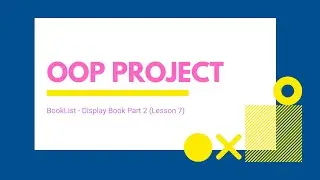 Display books Part 2 (Lesson 7)