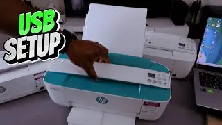 How To Connect HP DESKJET PRINTER To Computer With A USB Cable and Print| Printer USB SETUP, Print