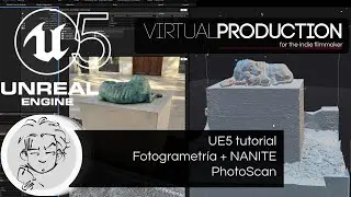 UE5 tutorial CatDog Project -- pt.01 Photoscan + NANITE -- Virtual Production  (Español)