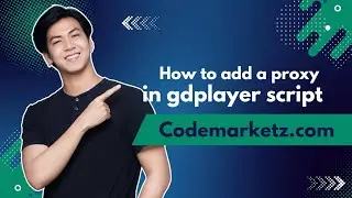 How to add a proxy in gdplayer script