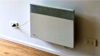 Remove electric wall heater from wall