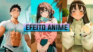 Filtro de Anime para transformar foto em personagem de desenho japonês - Efeito Anime Trend TikTok