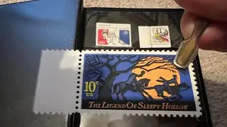 Unintentional ASMR: Putting Stamps in Album Sleeves