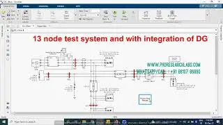 13 node test system and with integration of Distributed Generation