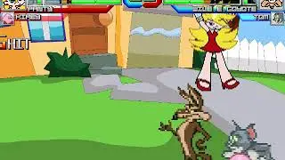 Mugen - Panty and Kirby vs Wile E. Coyote and Tom