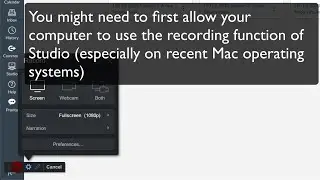 Make a screen recording with Canvas Studio and upload it for a class